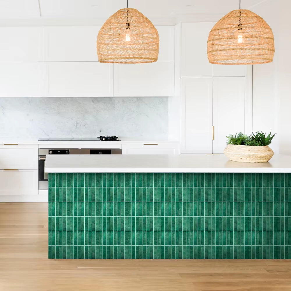 3D Wall Sticker Self-Adhesive 3D Wall Panel Peel and Stick Tile Backsplash for Kitchen Waterproof Tile Sticker